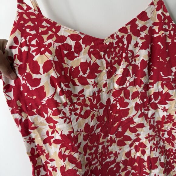 Vtg Old Navy Y2k Babydoll Dress Sz 12 Ditsy Floral Side Zip Mini BloomCore - Picture 4 of 12